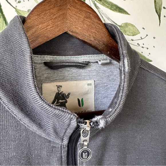 Linksoul Full Zip Sweatshirt Jacket. Gray. Medium. - Picture 4 of 8